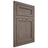 Shiloh Cabinetry Flush Inset Concord White Oak Plain Cut Clay Door