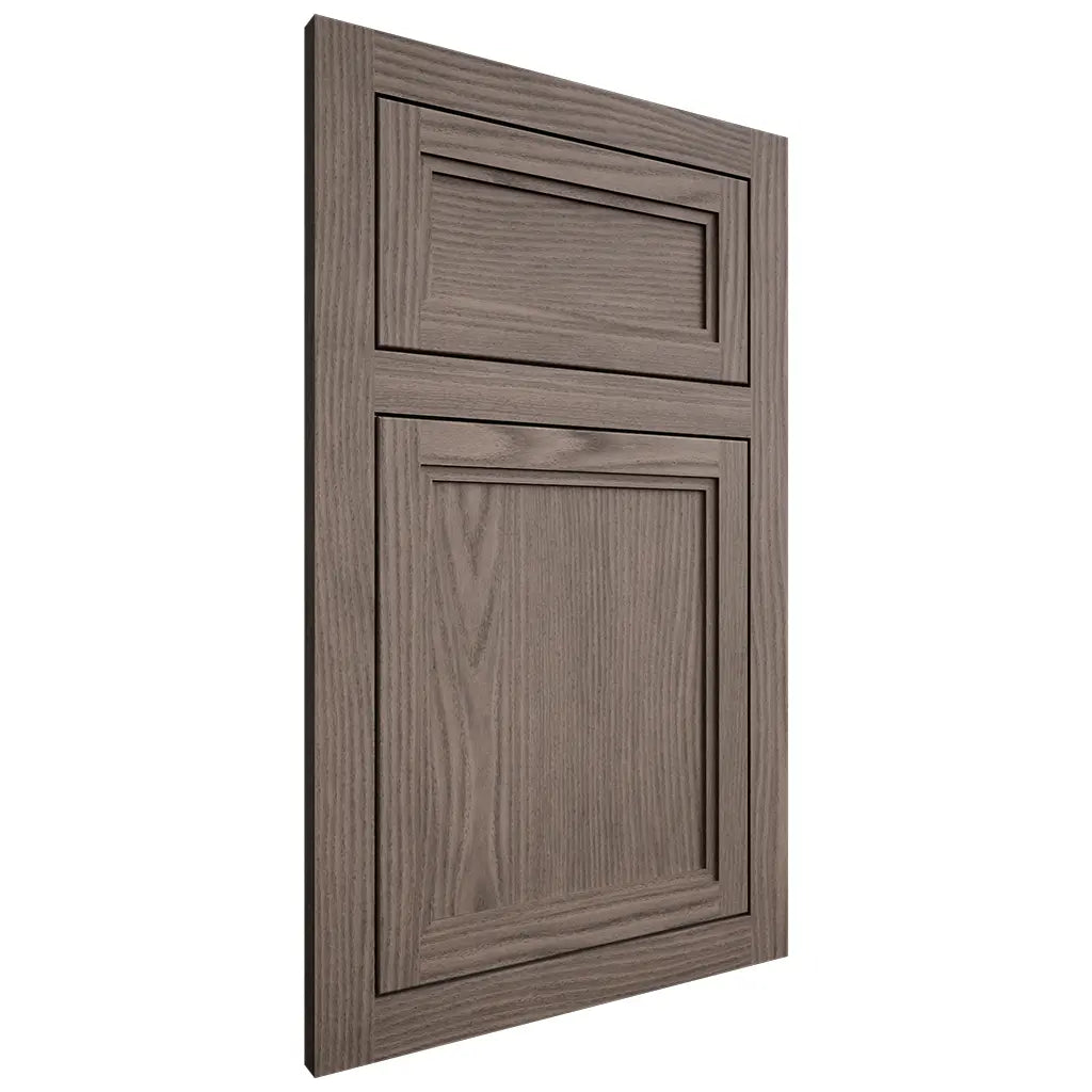 Shiloh Cabinetry Flush Inset Concord White Oak Plain Cut Clay Door