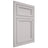Shiloh Cabinetry Flush Inset Concord White Oak Plain Cut Cotton Door