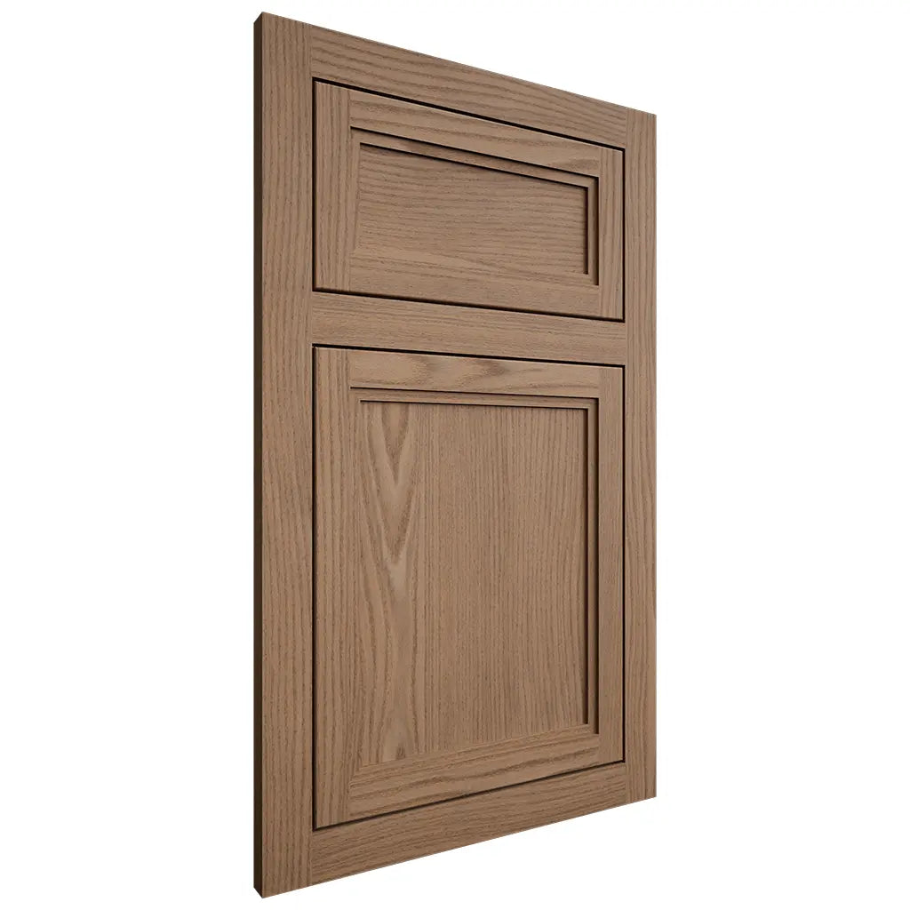 Shiloh Cabinetry Flush Inset Concord White Oak Plain Cut Medium Door