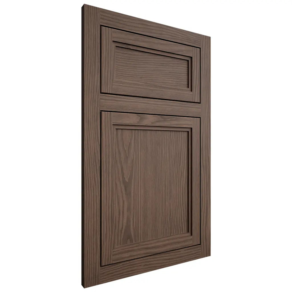 Shiloh Cabinetry Flush Inset Concord White Oak Plain Cut Mineral Door