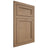 Shiloh Cabinetry Flush Inset Concord White Oak Plain Cut Natural Door