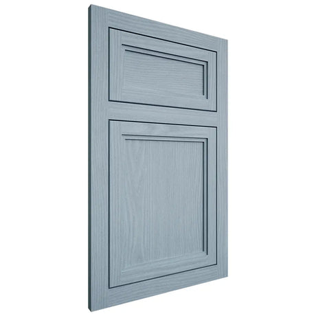 Shiloh Cabinetry Flush Inset Concord White Oak Plain Cut Sky Door