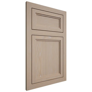 Shiloh Cabinetry Flush Inset Concord White Oak Plain Cut Straw Door