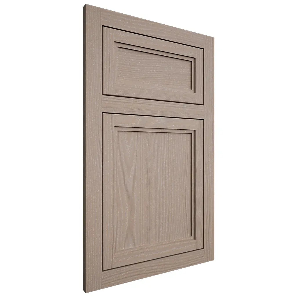 Shiloh Cabinetry Flush Inset Concord White Oak Plain Cut Whitewash Door