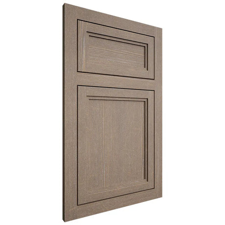 Shiloh Cabinetry Flush Inset Concord White Oak Quarter Sawn Almond Door