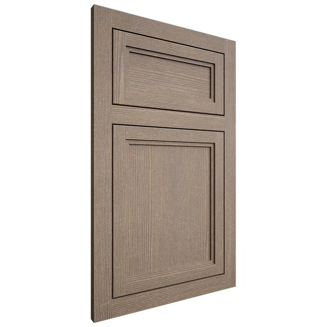 Shiloh Cabinetry Flush Inset Concord White Oak Quarter Sawn Almond Door