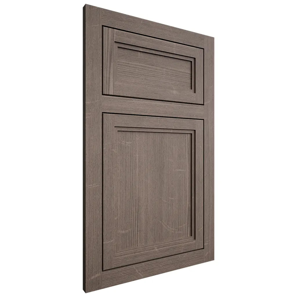 Shiloh Cabinetry Flush Inset Concord White Oak Quarter Sawn Clay Door