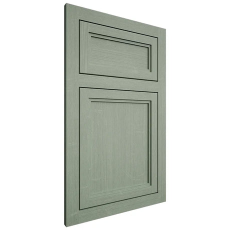 Shiloh Cabinetry Flush Inset Concord White Oak Quarter Sawn Moss Door