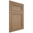 Shiloh Cabinetry Flush Inset Concord White Oak Quarter Sawn Natural Door