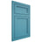 Shiloh Cabinetry Flush Inset Concord White Oak Rift Cut Aqua Door