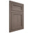 Shiloh Cabinetry Flush Inset Concord White Oak Rift Cut Clay Door