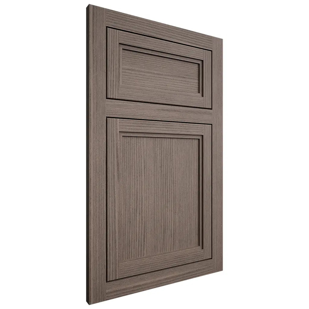 Shiloh Cabinetry Flush Inset Concord White Oak Rift Cut Clay Door