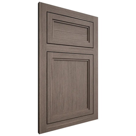 Shiloh Cabinetry Flush Inset Concord White Oak Rift Cut Clay Door