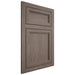 Shiloh Cabinetry Flush Inset Concord White Oak Rift Cut Clay Door