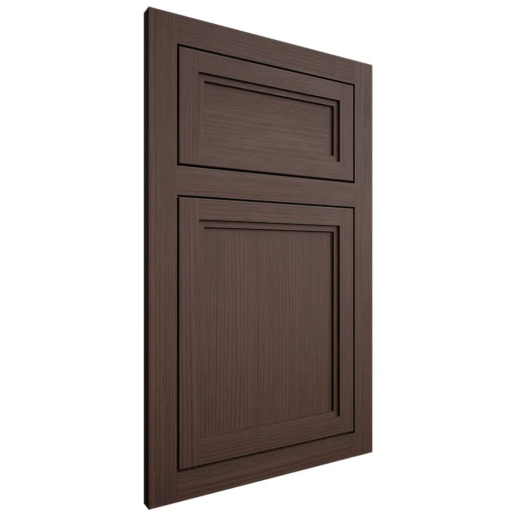Shiloh Cabinetry Flush Inset Concord White Oak Rift Cut Dusk Door