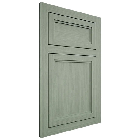 Shiloh Cabinetry Flush Inset Concord White Oak Rift Cut Moss Door