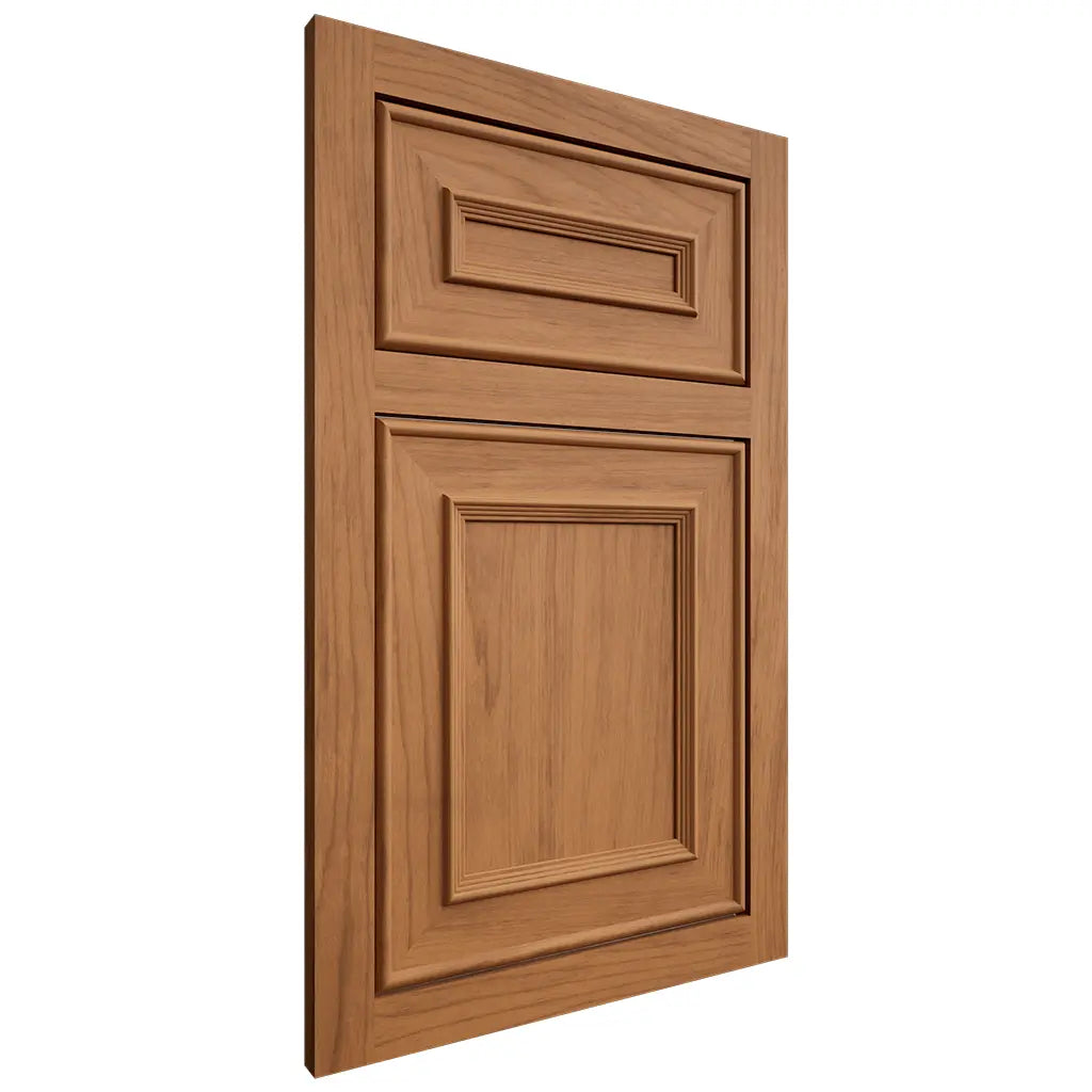 Shiloh Cabinetry Flush Inset Dalton Alder Plain Cut Caramel Door