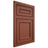 Shiloh Cabinetry Flush Inset Dalton Maple Plain Cut Cayenne Door