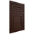 Shiloh Cabinetry Flush Inset Dalton Maple Plain Cut Cocoa Door