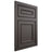 Shiloh Cabinetry Flush Inset Dalton Paintable Urbane Bronze Door