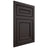 Shiloh Cabinetry Flush Inset Dalton Poplar Plain Cut Carbon Door