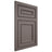 Shiloh Cabinetry Flush Inset Dalton Poplar Plain Cut Heatherstone Door