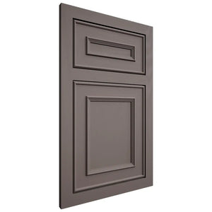 Shiloh Cabinetry Flush Inset Dalton Poplar Plain Cut Heatherstone Door