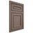 Shiloh Cabinetry Flush Inset Dalton Poplar Plain Cut River Rock Door