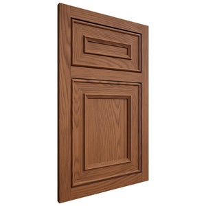 Shiloh Cabinetry Flush Inset Dalton Red Oak Plain Cut Braun Door