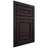 Shiloh Cabinetry Flush Inset Dalton Red Oak Plain Cut Espresso Door