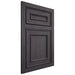 Shiloh Cabinetry Flush Inset Dalton Red Oak Plain Cut Harbor Door
