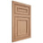 Shiloh Cabinetry Flush Inset Dalton Red Oak Plain Cut Natural Door