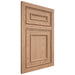 Shiloh Cabinetry Flush Inset Dalton Red Oak Plain Cut Natural Door