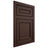 Shiloh Cabinetry Flush Inset Dalton Walnut Plain Cut Bison Door