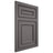 Shiloh Cabinetry Flush Inset Dalton Walnut Plain Cut Cadet Door