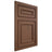 Shiloh Cabinetry Flush Inset Dalton Walnut Plain Cut Natural Door