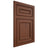 Shiloh Cabinetry Flush Inset Dalton Walnut Plain Cut Rye Door