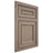 Shiloh Cabinetry Flush Inset Dalton White Oak Plain Cut Almond Door