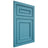 Shiloh Cabinetry Flush Inset Dalton White Oak Plain Cut Aqua Door