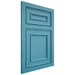 Shiloh Cabinetry Flush Inset Dalton White Oak Plain Cut Aqua Door