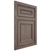 Shiloh Cabinetry Flush Inset Dalton White Oak Plain Cut Clay Door