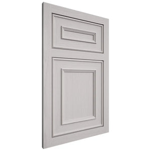 Shiloh Cabinetry Flush Inset Dalton White Oak Plain Cut Cotton Door