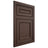 Shiloh Cabinetry Flush Inset Dalton White Oak Plain Cut Dusk Door