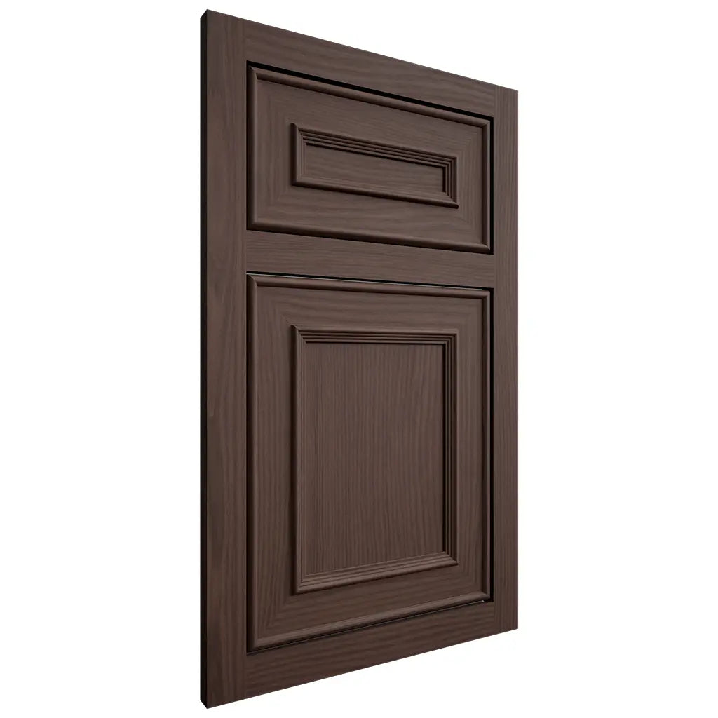 Shiloh Cabinetry Flush Inset Dalton White Oak Plain Cut Dusk Door