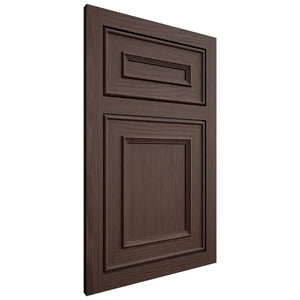 Shiloh Cabinetry Flush Inset Dalton White Oak Plain Cut Dusk Door