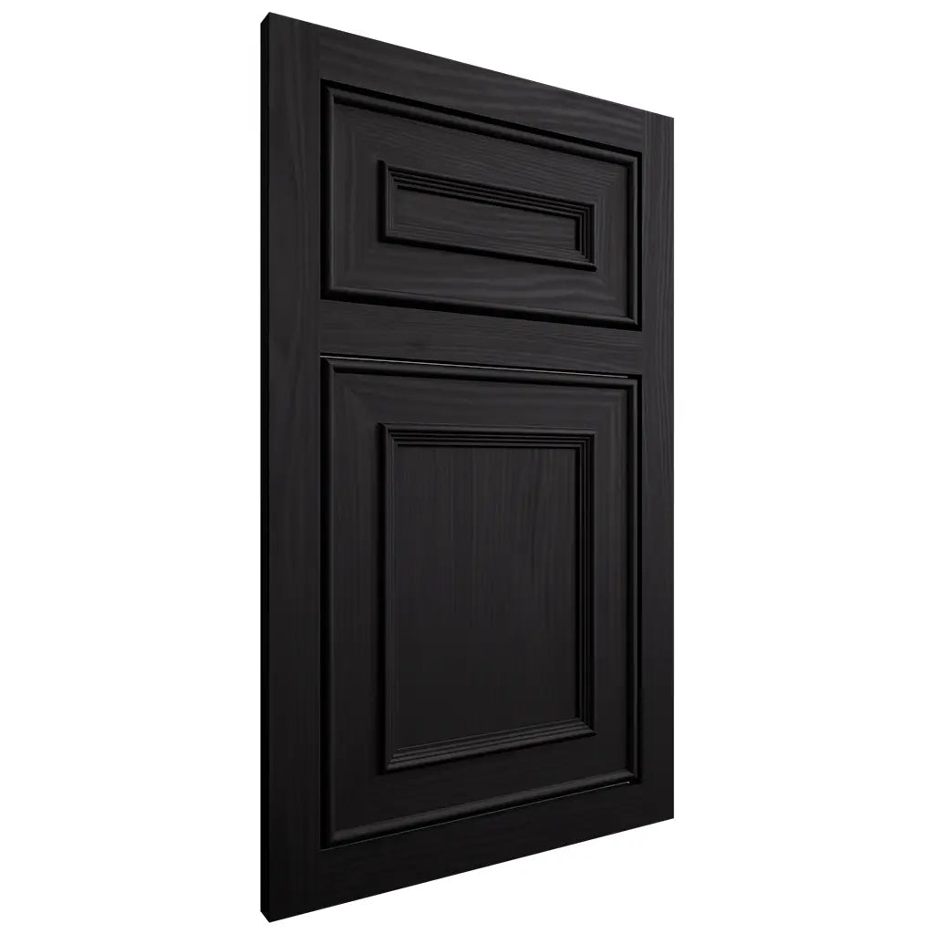 Shiloh Cabinetry Flush Inset Dalton White Oak Plain Cut Ink Door