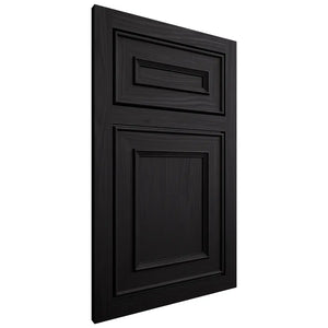 Shiloh Cabinetry Flush Inset Dalton White Oak Plain Cut Ink Door