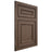 Shiloh Cabinetry Flush Inset Dalton White Oak Plain Cut Mineral Door