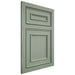 Shiloh Cabinetry Flush Inset Dalton White Oak Plain Cut Moss Door